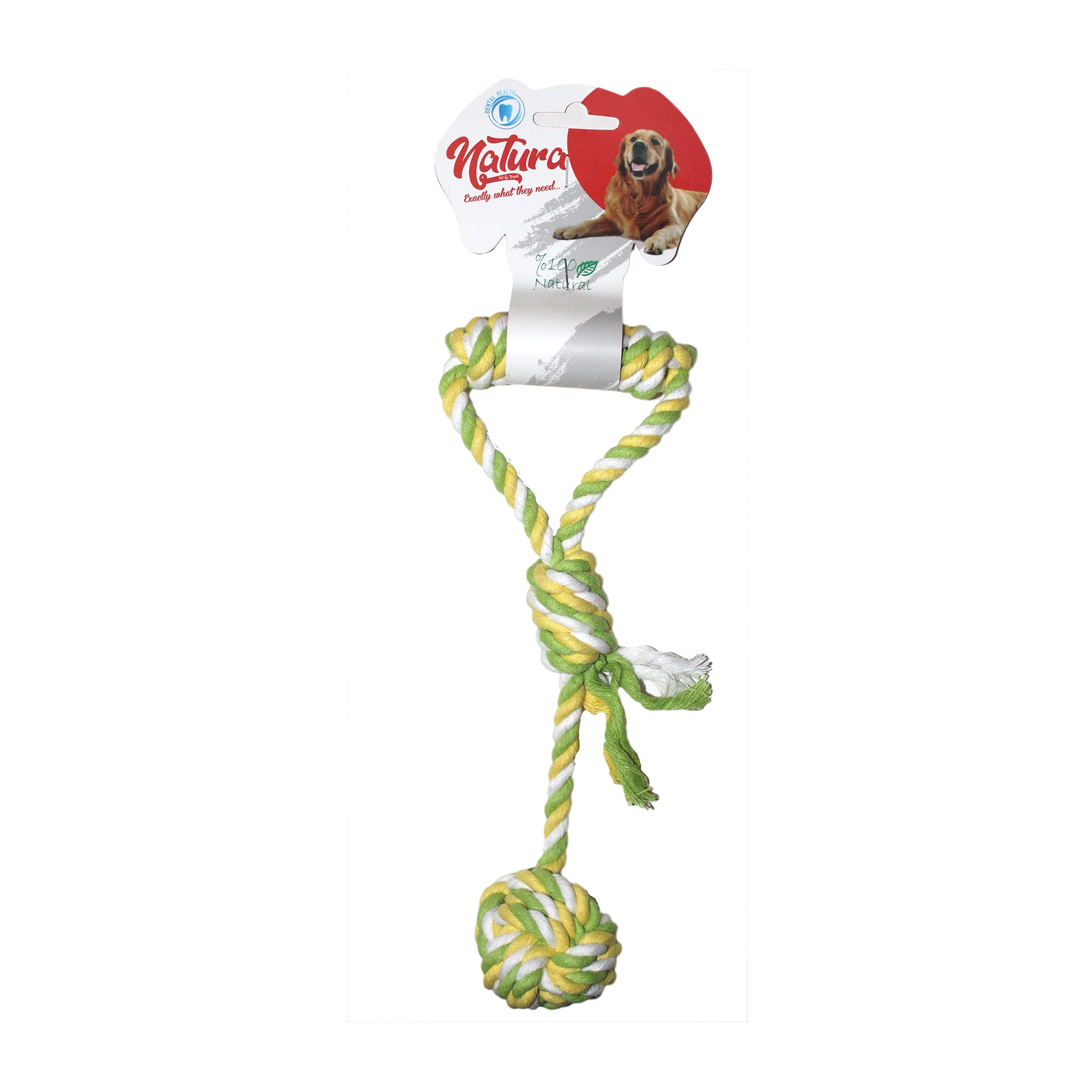 Ball With Handle Dog Rope Toy XS