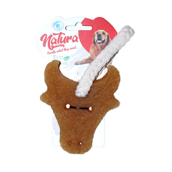 Natura Rubber Bull Dog Chew Toy