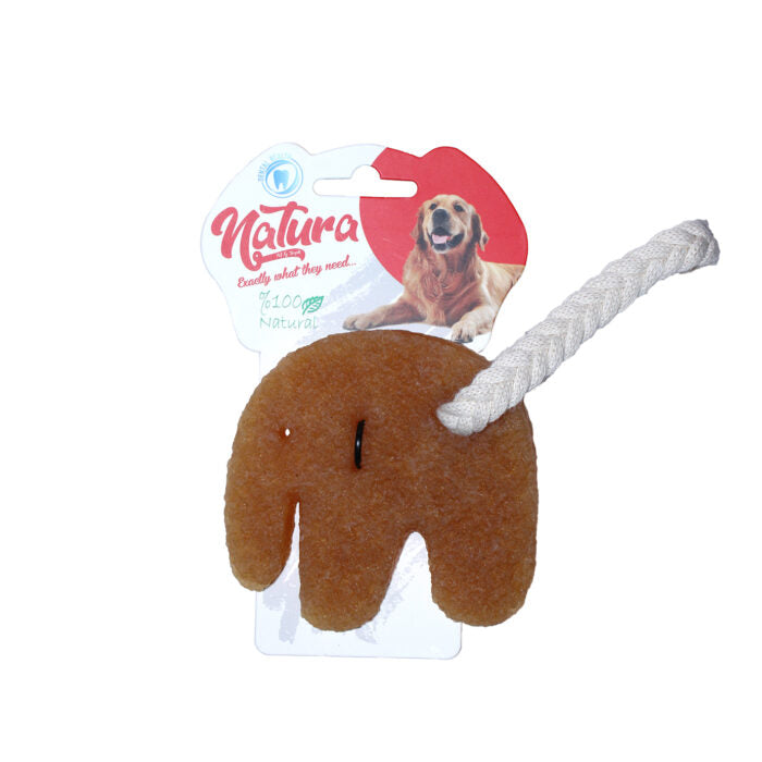 Natura Rubber Elephant Dog Chew Toy