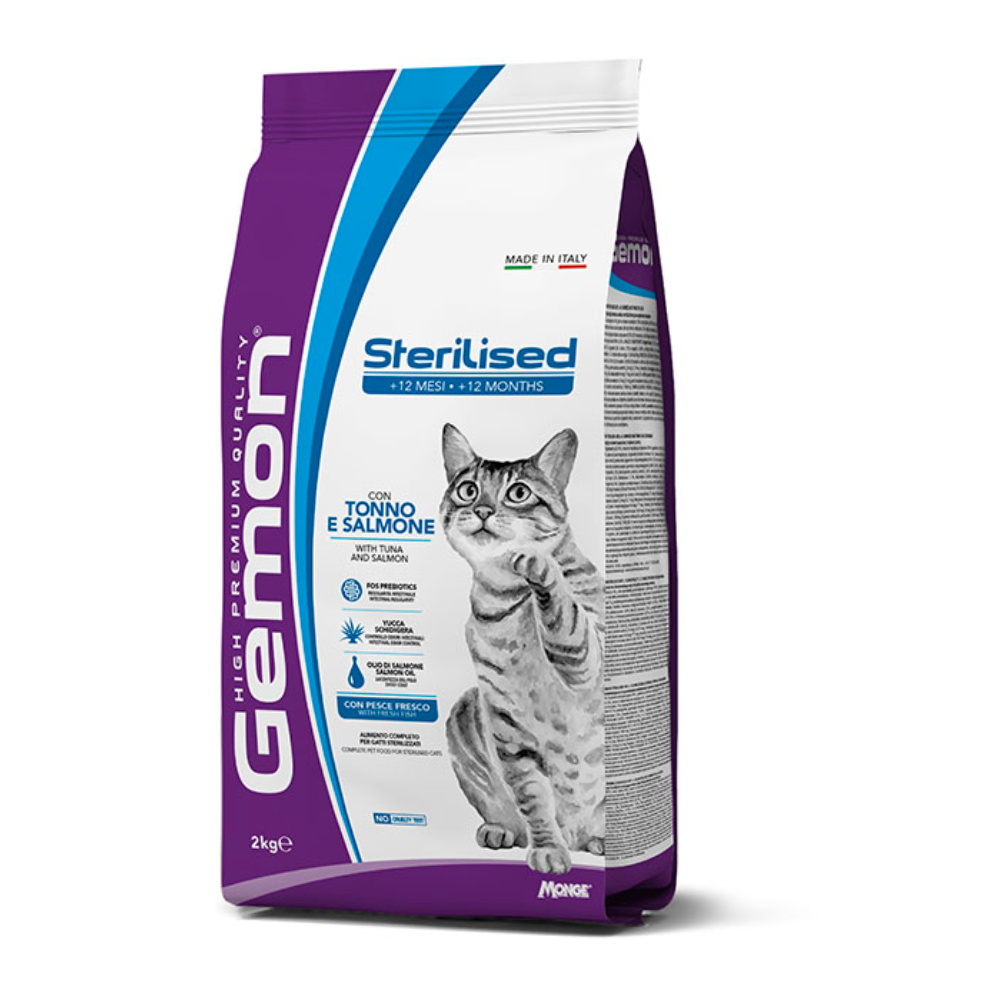 Gemon Sterilised Adult Cat with Tuna and Salmon