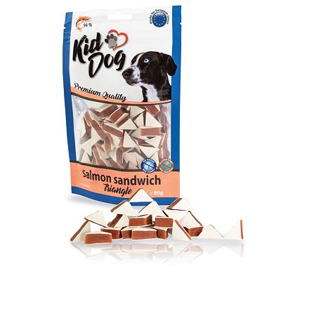 KIDDOG salmon sandwich triangles