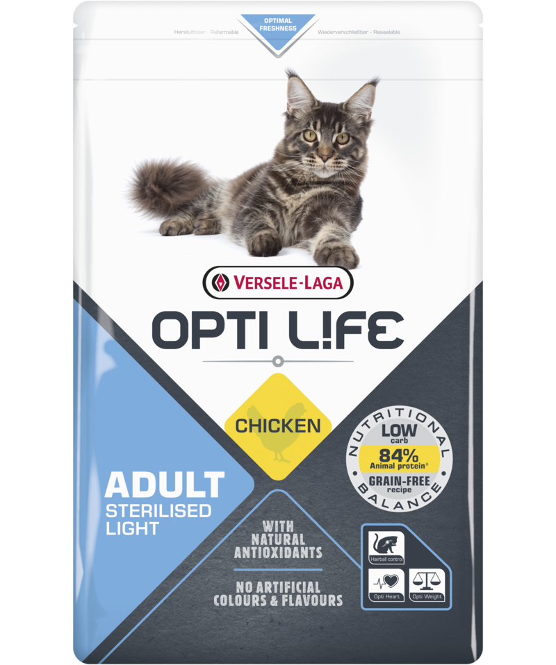Opti Life Adult Sterilised/Light Chicken