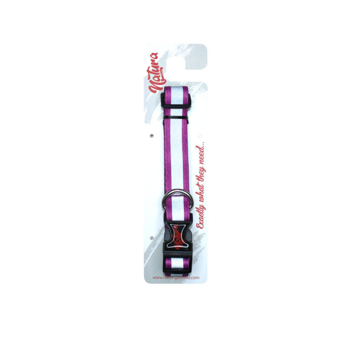 Natura Reflective Dog Collar Purple